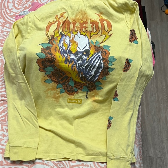Hurley skull yellow long sleeve Sm.5 Tie-Dye Shorts🏝️ - Picture 8 of 13